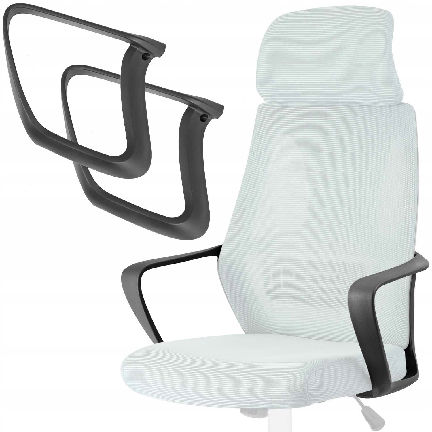 Náhradní Díl Područky Pro Kancelářské Křeslo, Opěradlo, Černá Barva