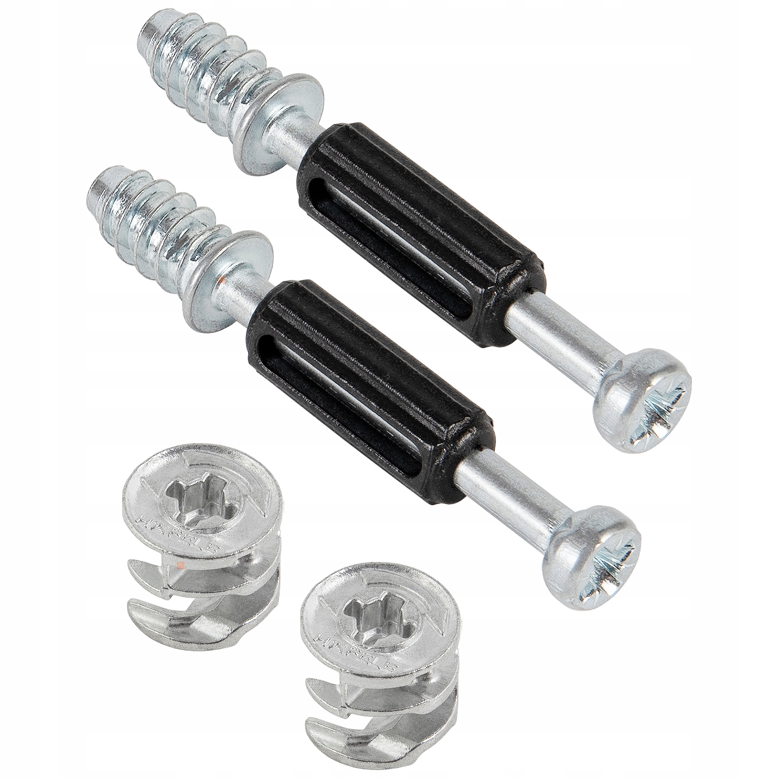 Złącze meblowe mimośród fi 15mm + trzpień 2szt