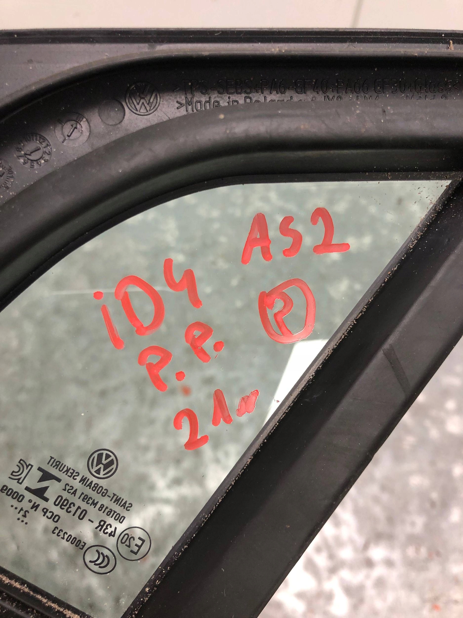 window bodywork right front AS2 VW ID4 ID.4 11A845114