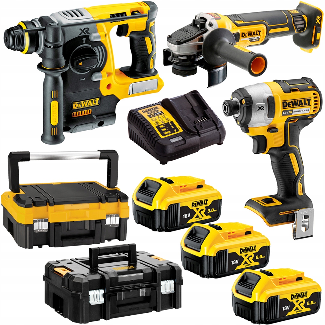 Combo 3 DCD887 DCH273 DCG405 3x5Ah DeWALT Tstak
