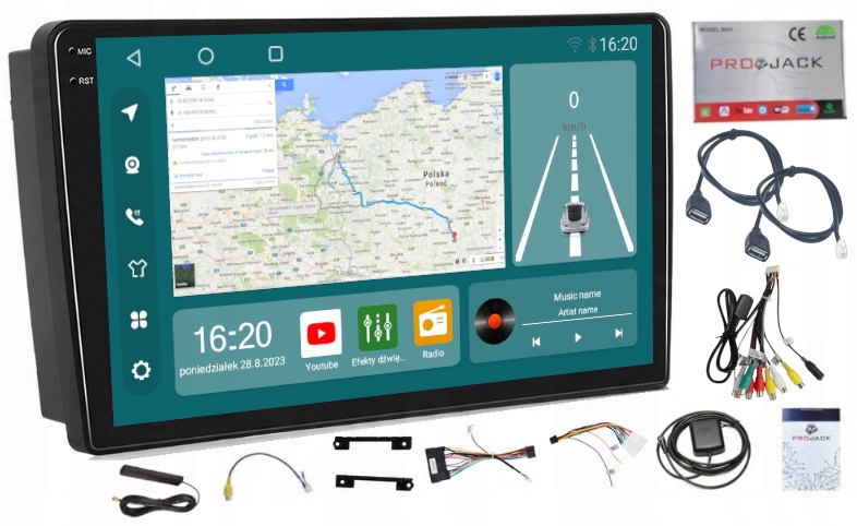 Rádio Navigácia Hyundai Elantra 2001-2006 Android Auto 8GB 256GB Sim