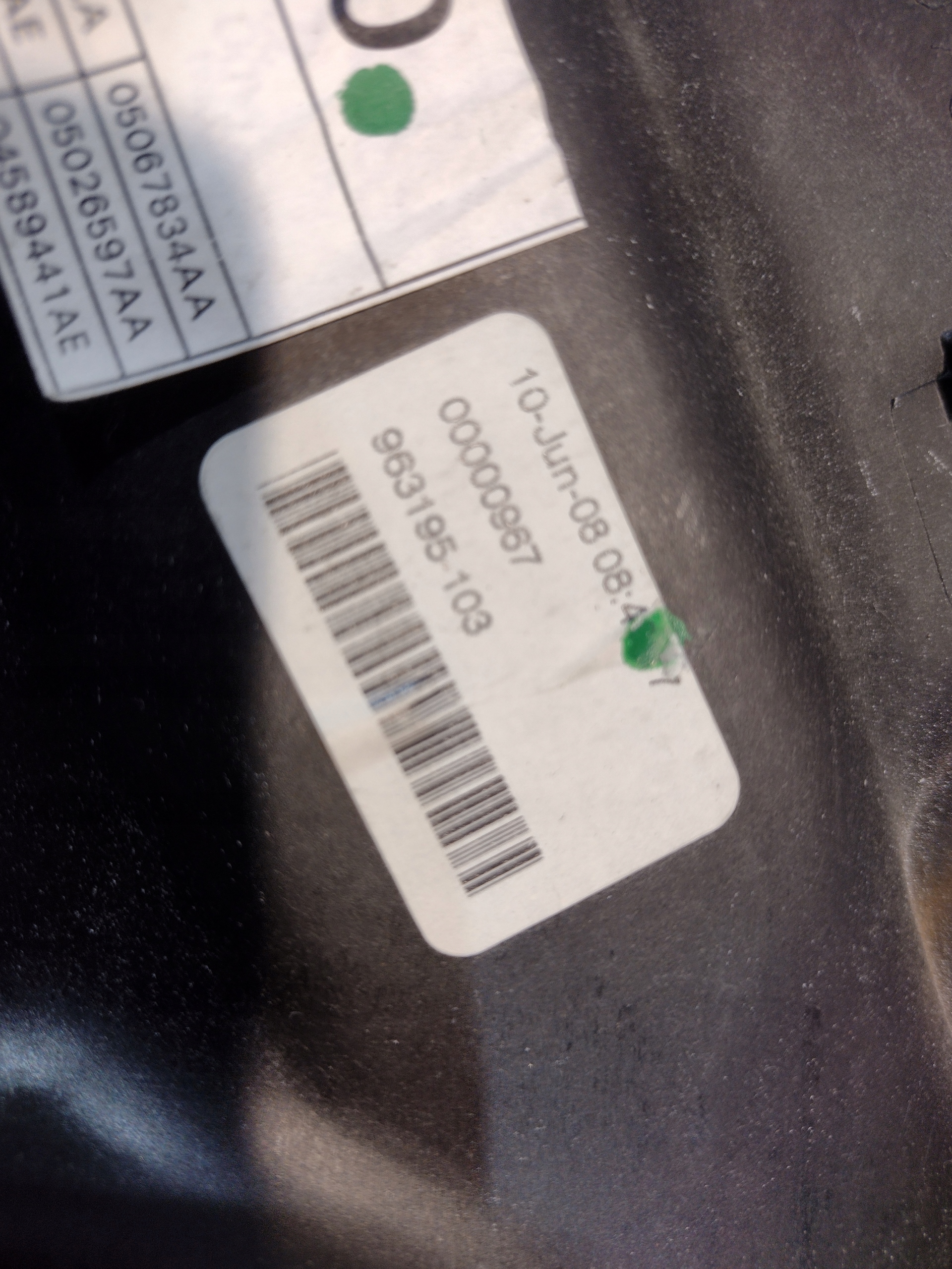 window regulator left front Dodge Journey 963195-103