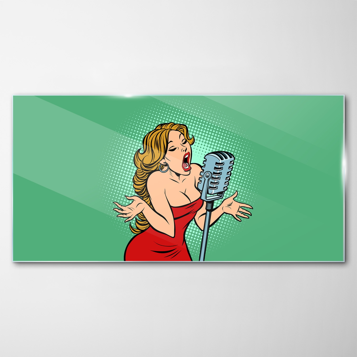 

Hartowany Obraz Szklany Kobieta Kreskówka 140x70