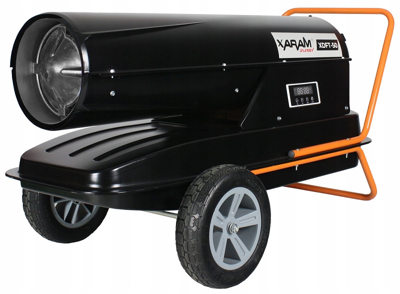 Jezdící naftové topidlo Xaram Energy Exclusive 50 kW LCD regulace čerpadla