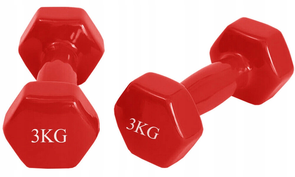 

Hantle Winylowe Ciężarki Hantelki Zestaw 2x3KG