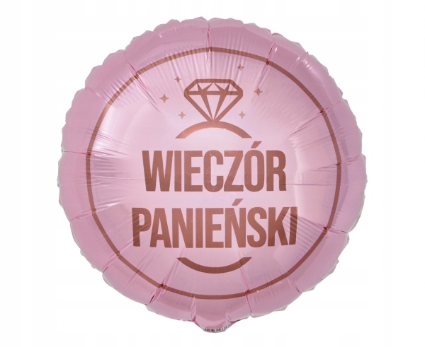

Balony na Wieczór Panieński Różowe foliowe 45cm x1