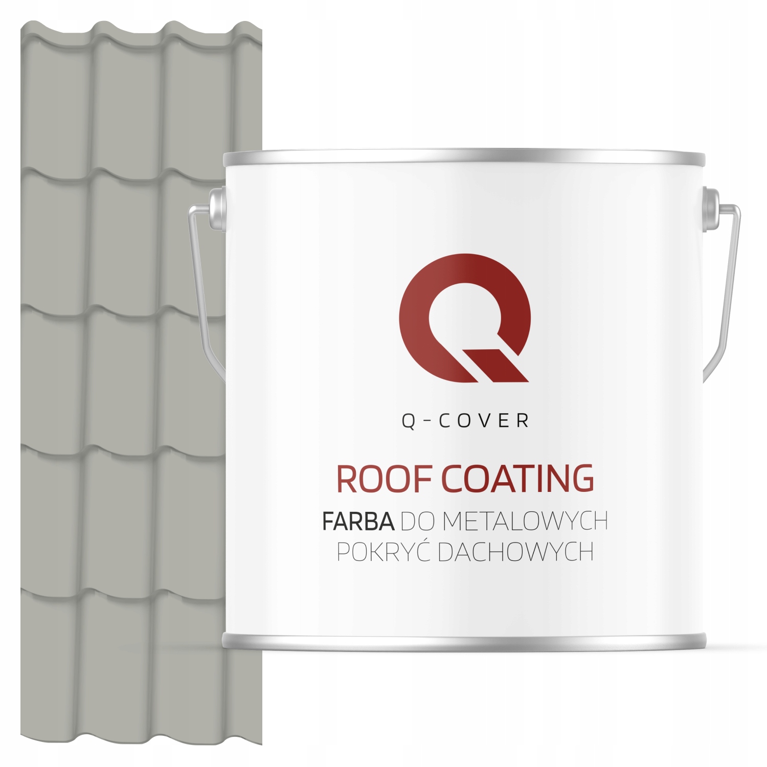 Farba Na Kovové Strechy Z Pozinkovaného Plechu Šedá Achátová Ral 7038 5 L Lesk