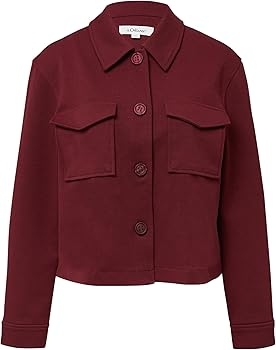 S Oliver Dámská Krátká Bunda S Kapsami Bordó 38 Jqe
