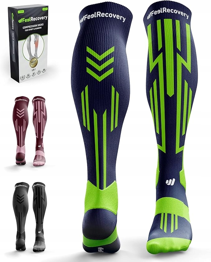 Ponožky Feel Recovery merino M zelené nové