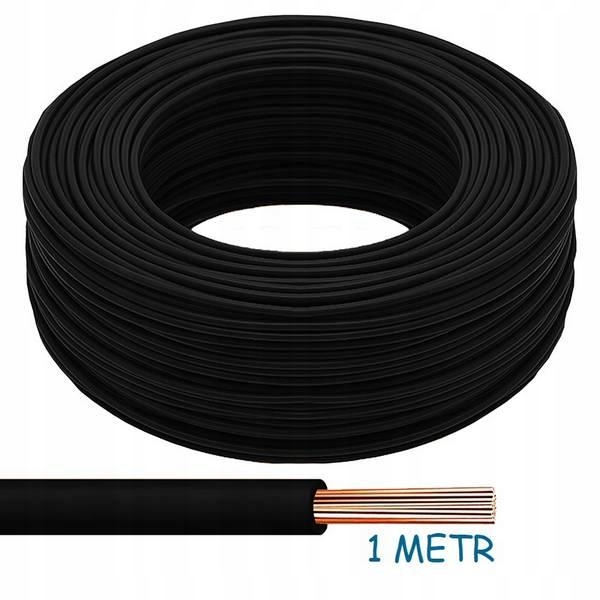 

Przewód Lgy 6 mm2 czarny 1 metr