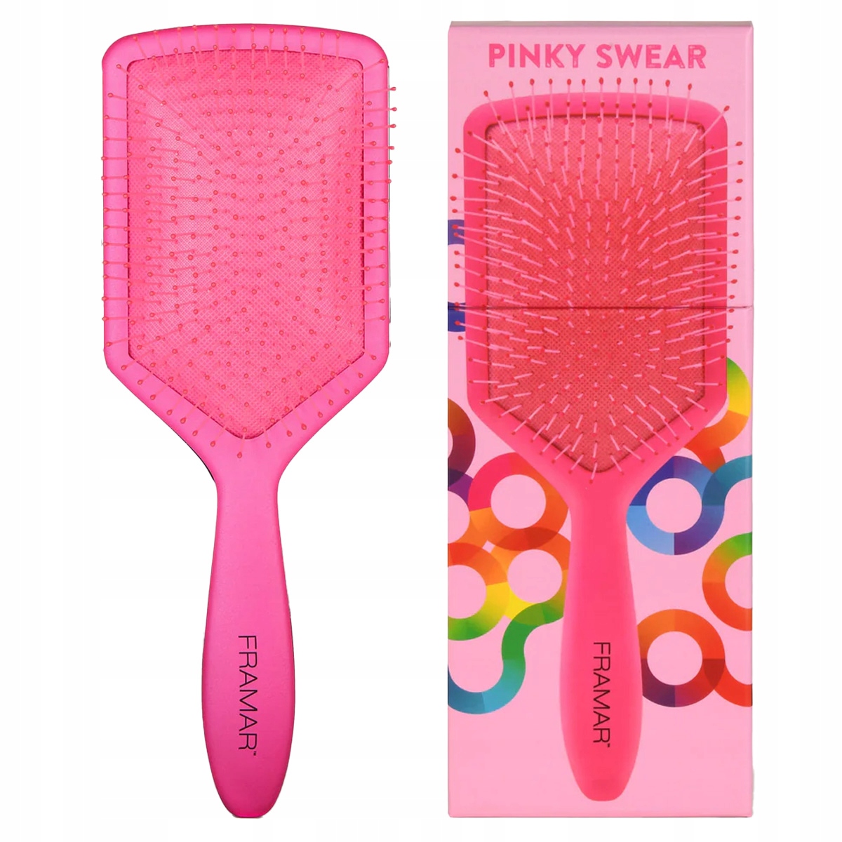 Framar Paddle Brush skuteczna szczotka do rozczesywania włosów Pinky Swear