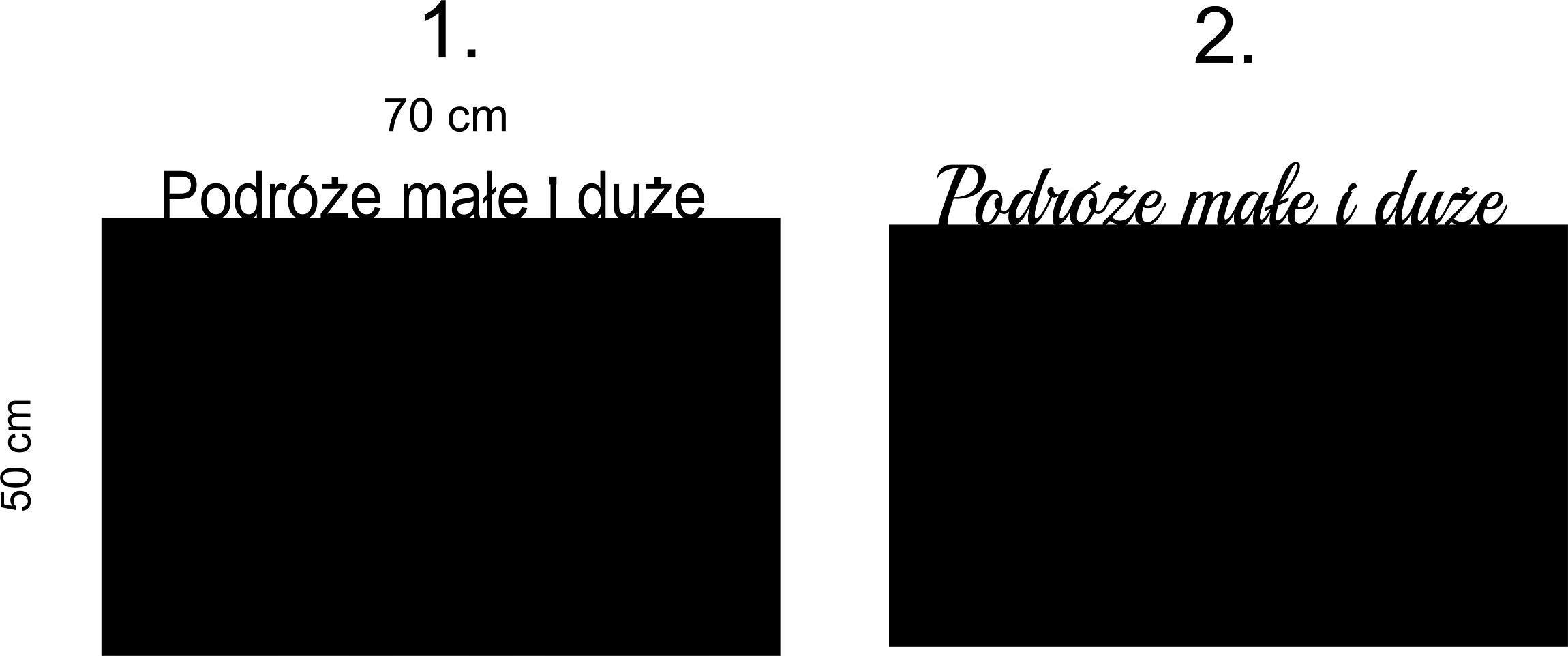 Magnetická magnetická tabule na cesty, malé i velké Personalizace