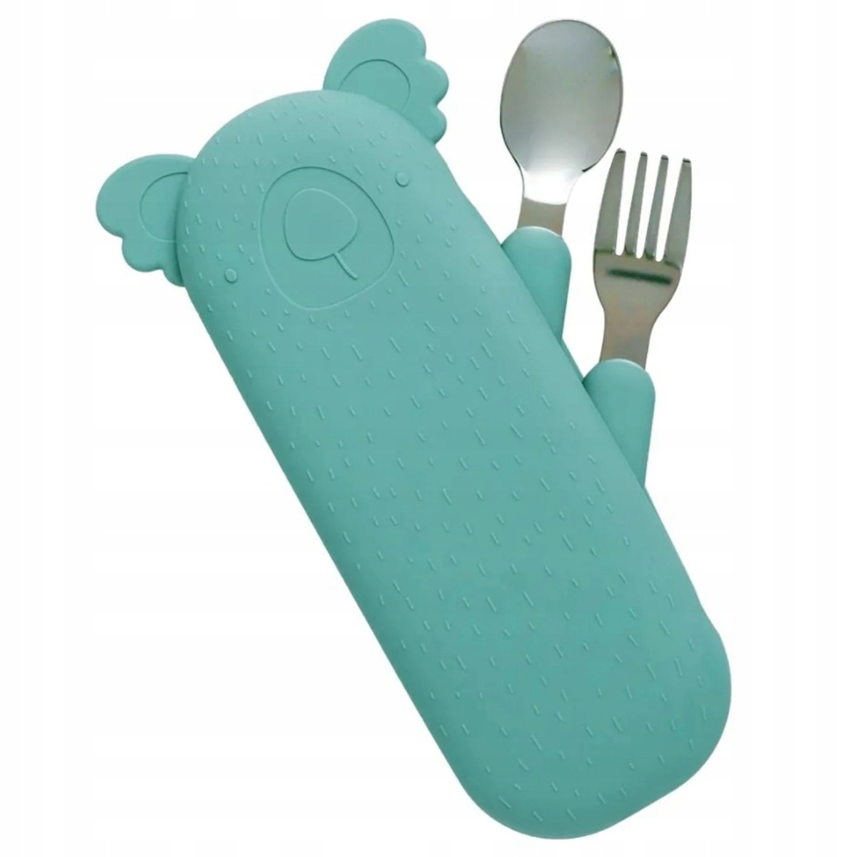 Sztućce Dla Dzieci Stal Nierdzewna Silikon Etui The Cotton Cloud
