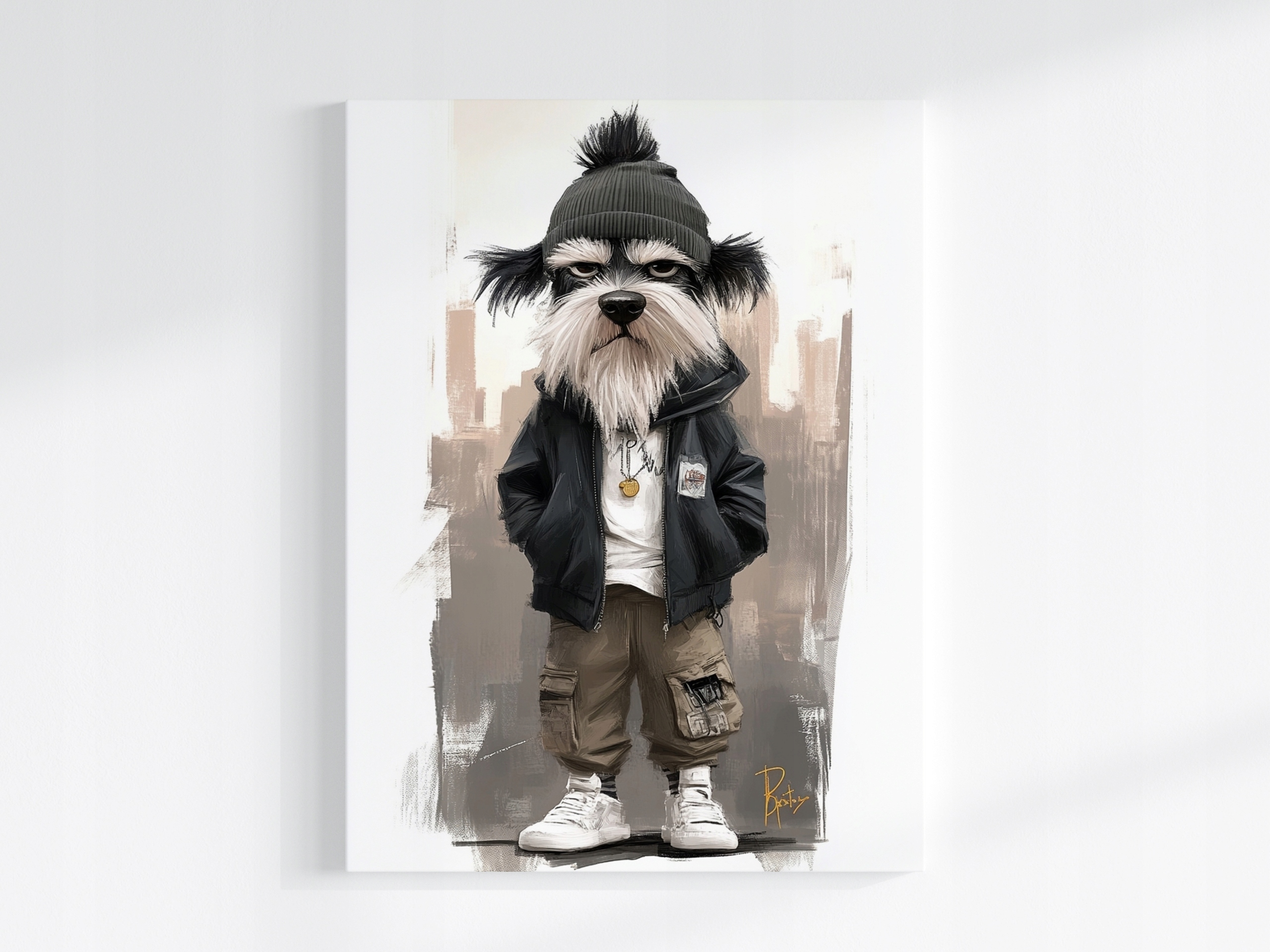 Obraz Na Plátně Canvas Pes Hip-hop Street Urban Gangster 60x80
