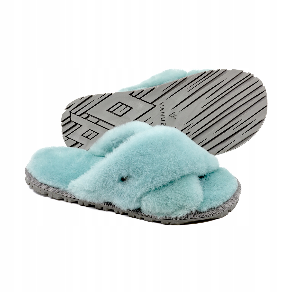 Dámské horalské pantofle Pantofle Vlněné Tyrkysové Modré vel. 40