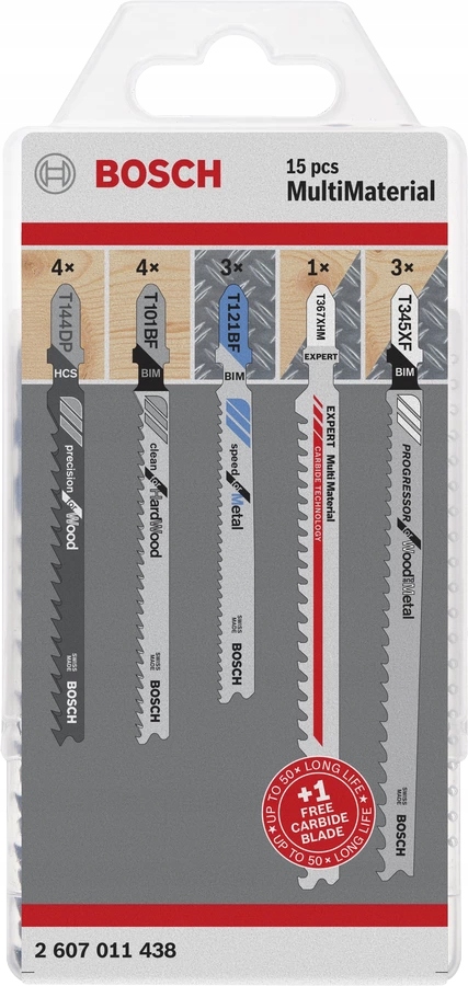 

Komplet Brzeszczotów T Multimaterial 15 Szt.bosch