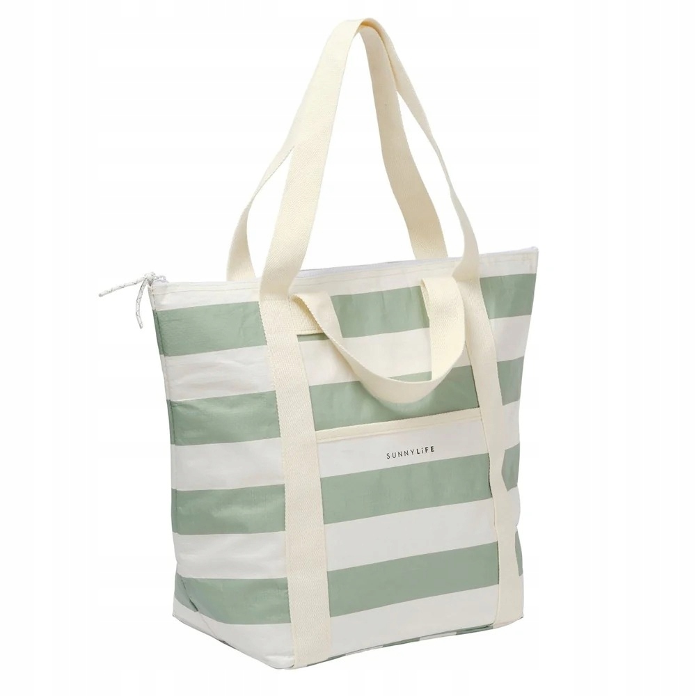 Chladicí taška La Palma Sage Stripe Olivová One size SUNNYLiFE