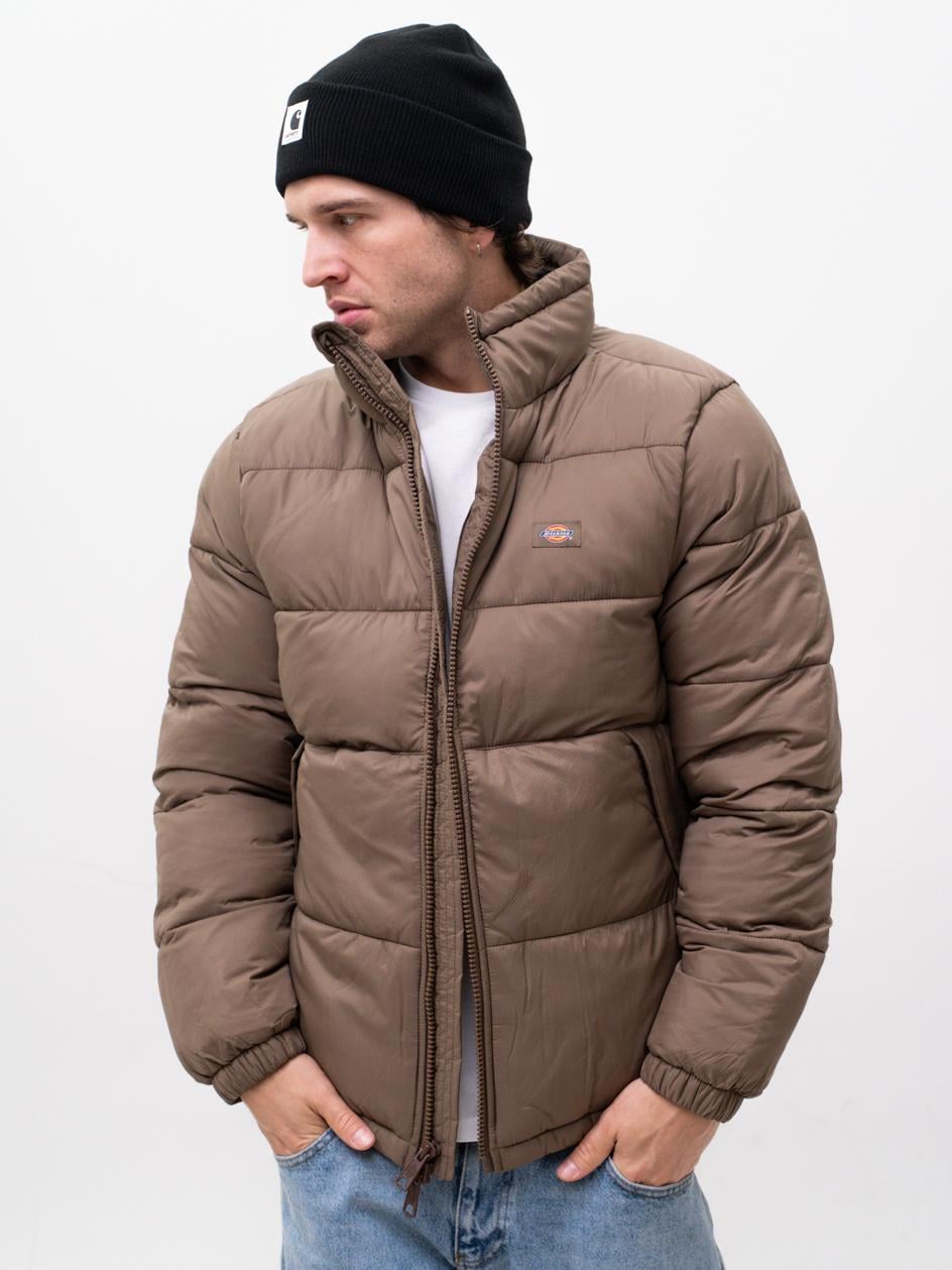 Pánská péřová Zimní Bunda Světle hnědá Dickies Waldenburg Puffer L