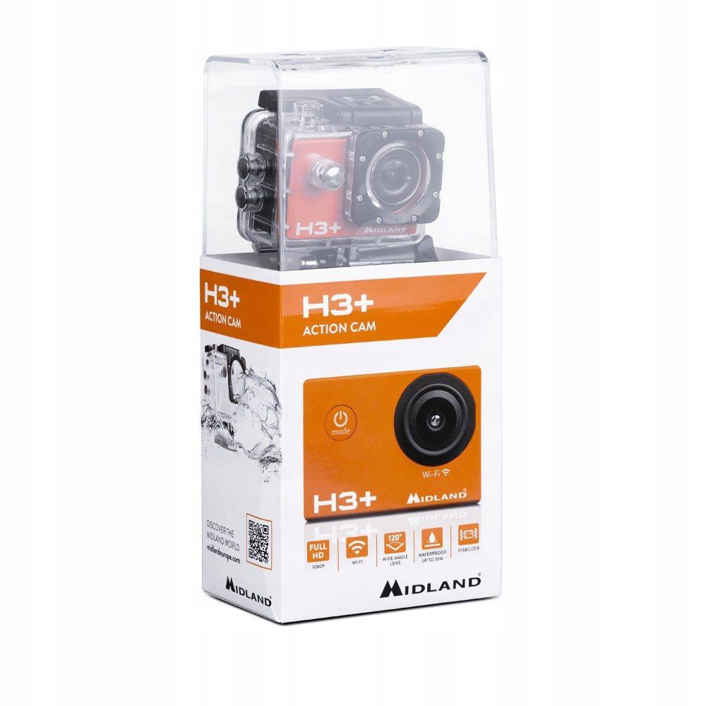 Sportovní kamera Midland H3 Full Hd pro přilbu/nádrž