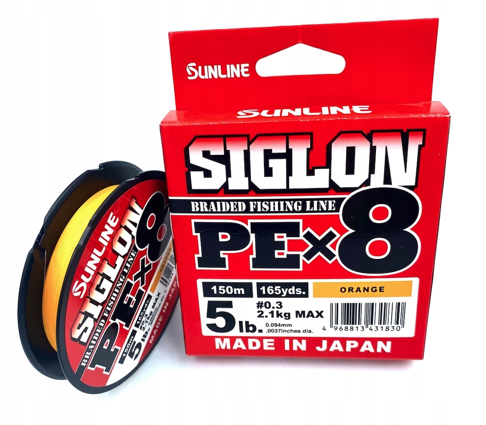 Sunline Siglon X8 Pe 0,3 150M Orange
