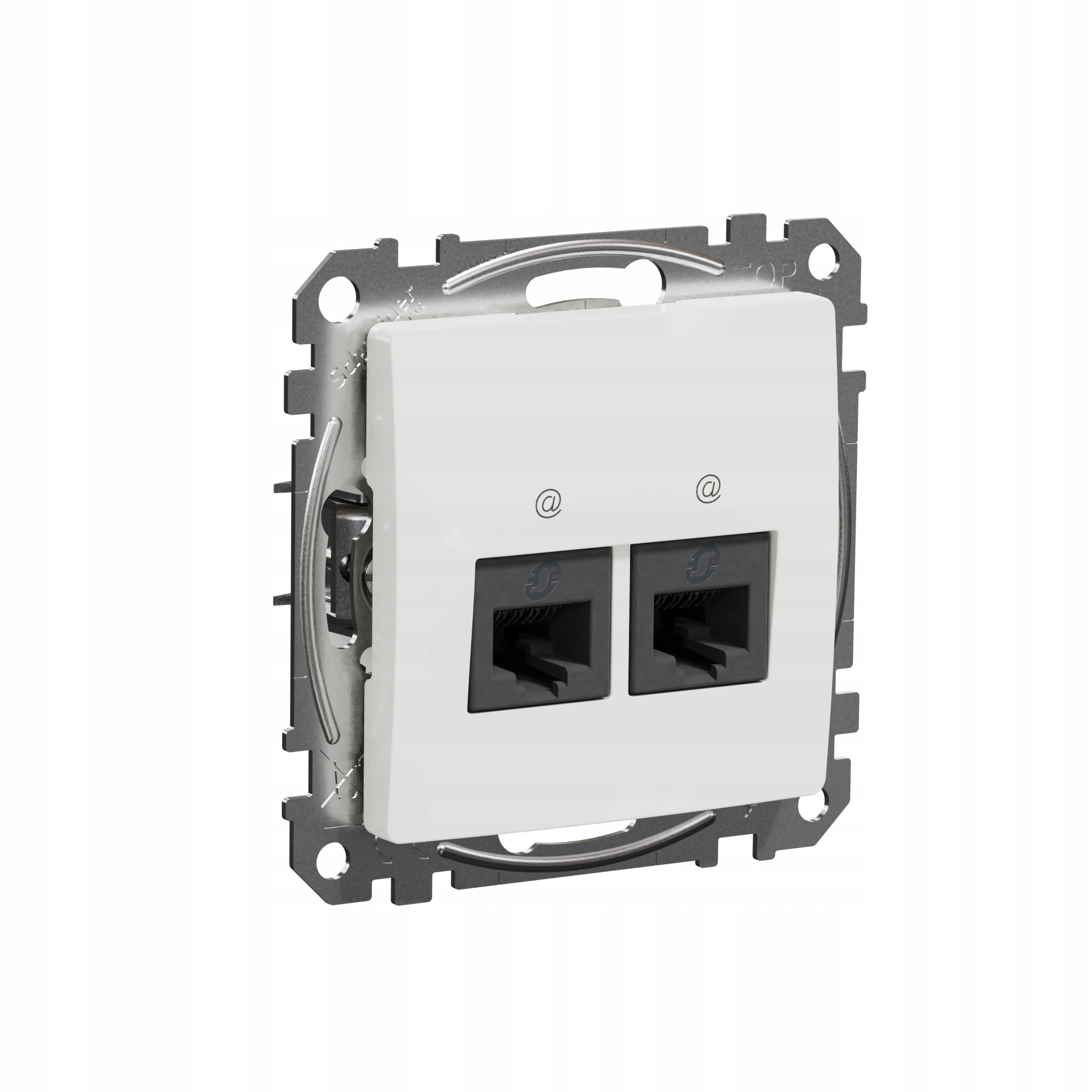 Nástěnná internetová zásuvka Schneider Electric bílá