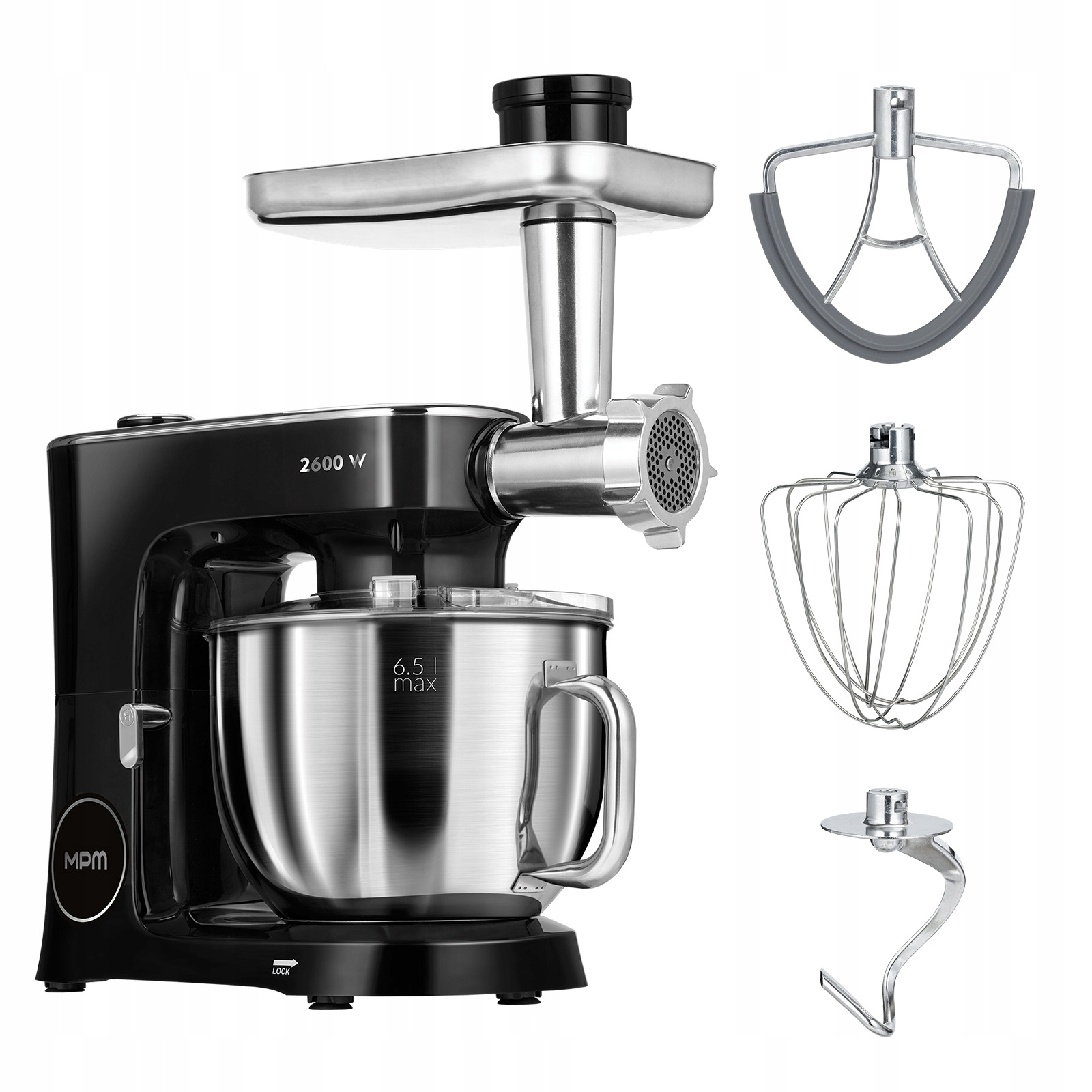 Multifunkční Kuchyňský Robot Planetární Mixér Mpm MRK-26 2600W 3V1 Hřeje