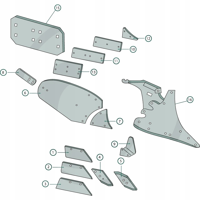 Odkładnica Lemken B35 3441034 3441035P/L