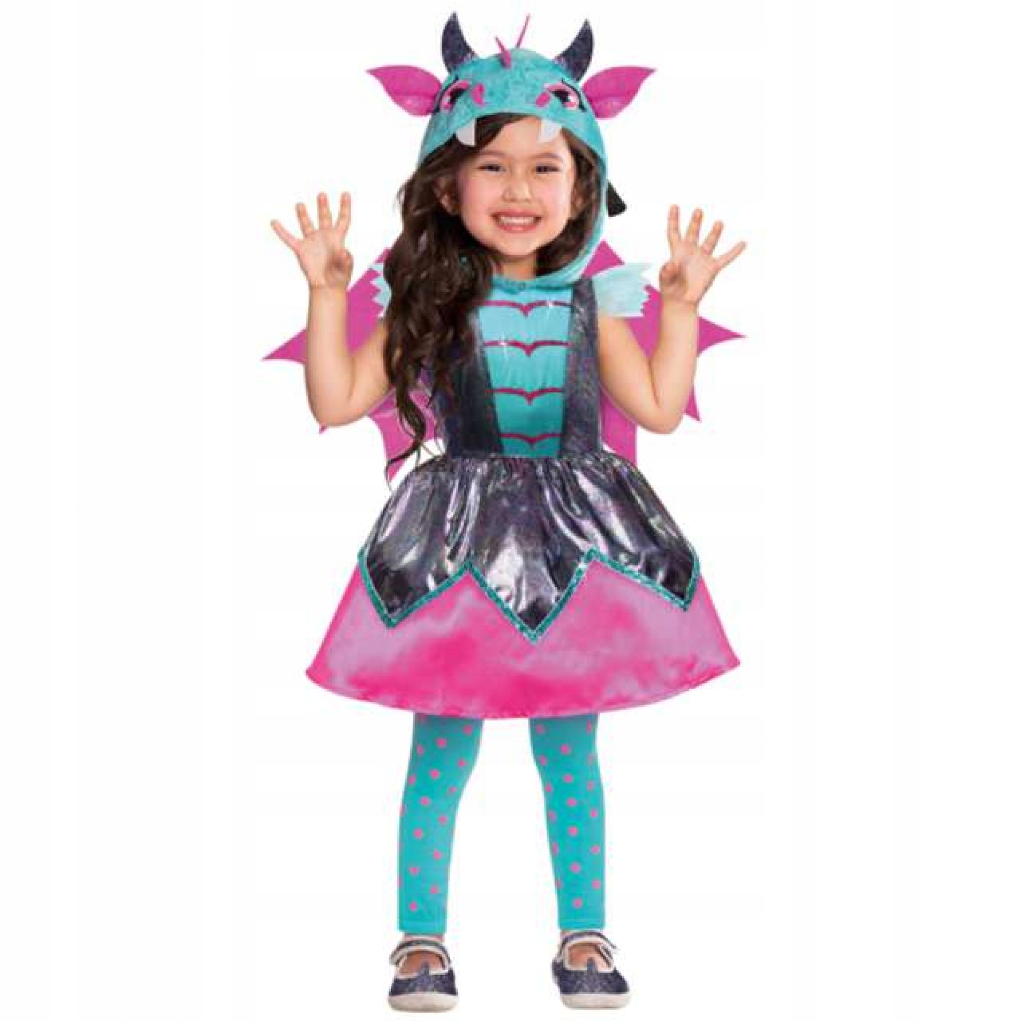 Strój dla dzieci magiczny Smok kolorowy 128 cm