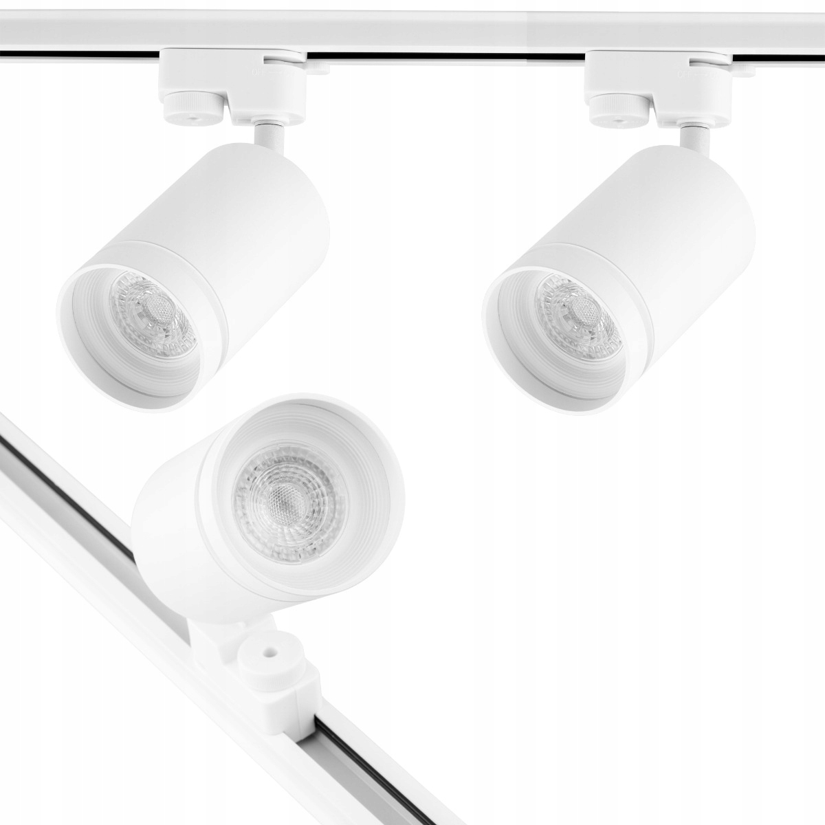 

Zestaw Szynoprzewód Szyna Biała 1M 2 Lampy GU10