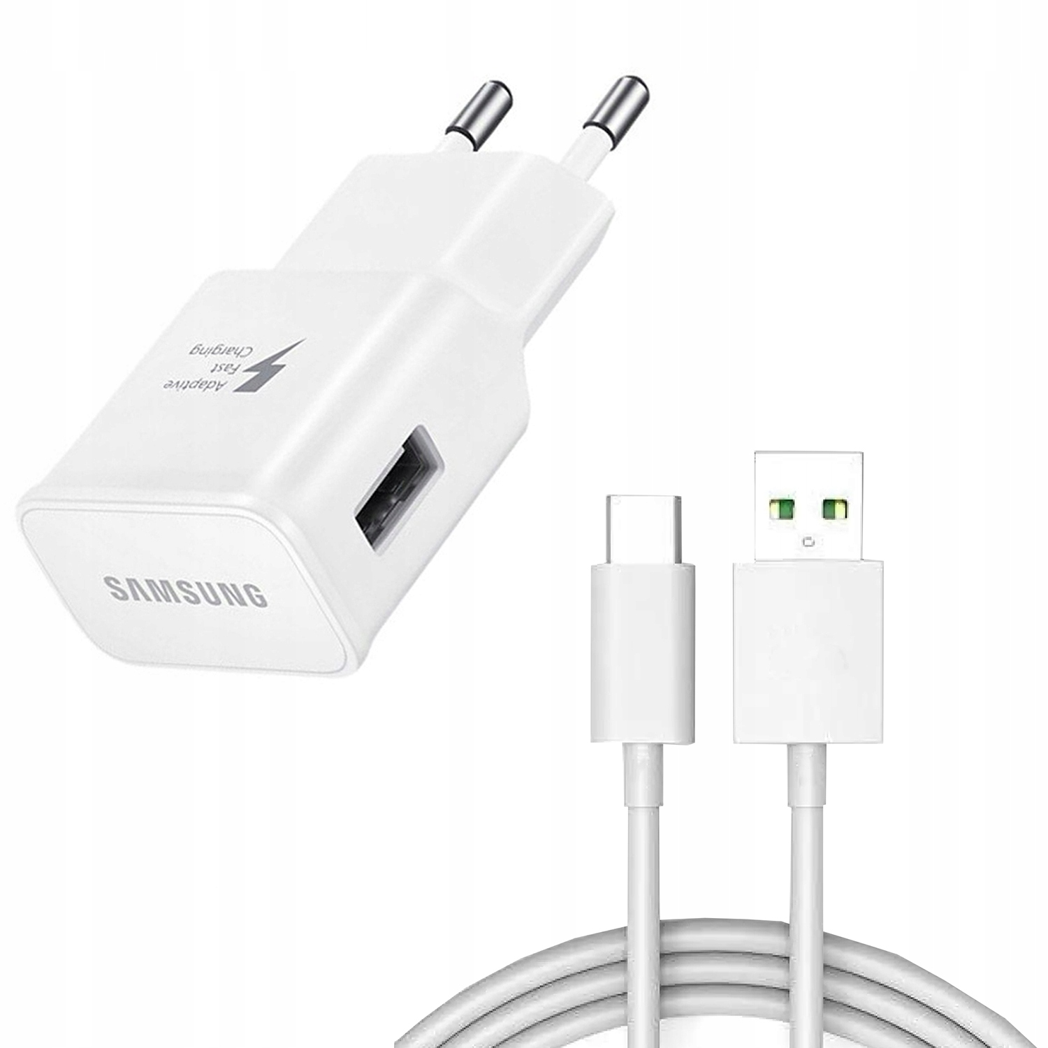 

Ładowarka Samsung S20 kostka+kabel Usb-c biała Z!