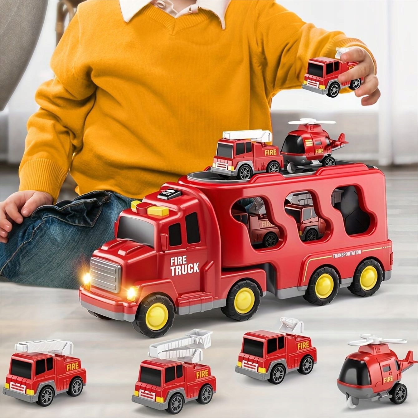 CIĘŻARÓWKA INTERAKTYWNA Z SAMOCHODZIKAMI DŹWIĘKIEM Kod producenta 1