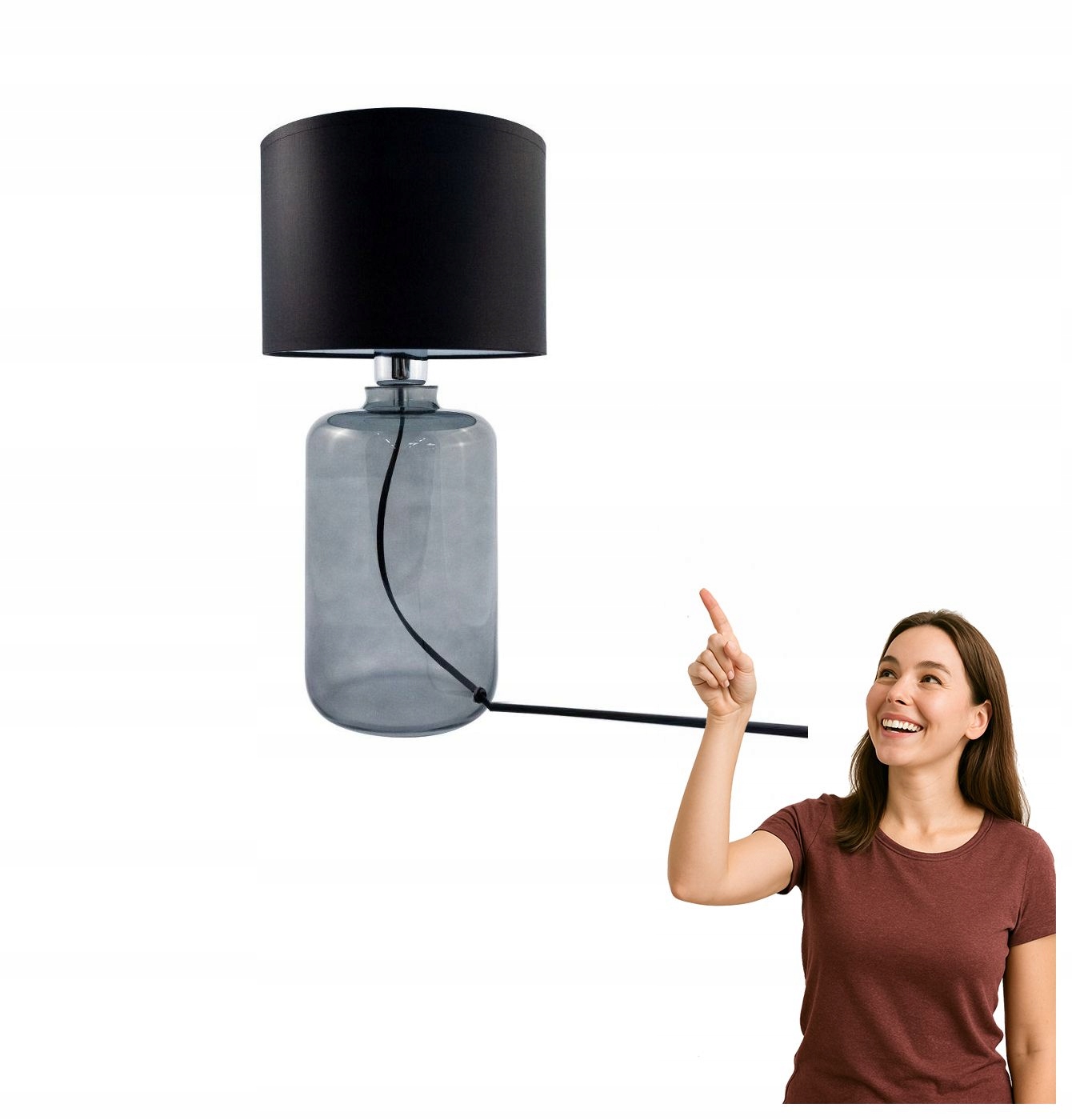 Stolová lampa Samasun Grafit 5504BK Zuma Line