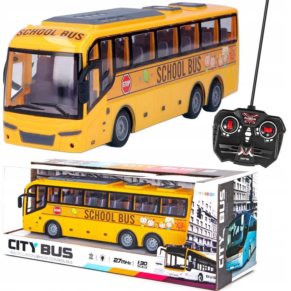 

Autobus Szkolny zdalnie Sterowany światła Led Auto