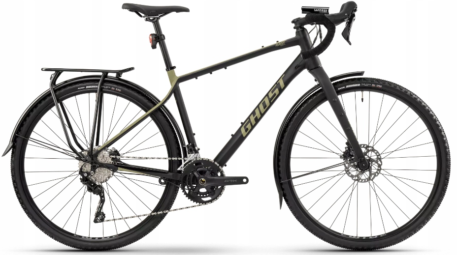 Rower gravel Ghost Asket Essential Eq Al black light kaki matt 2025