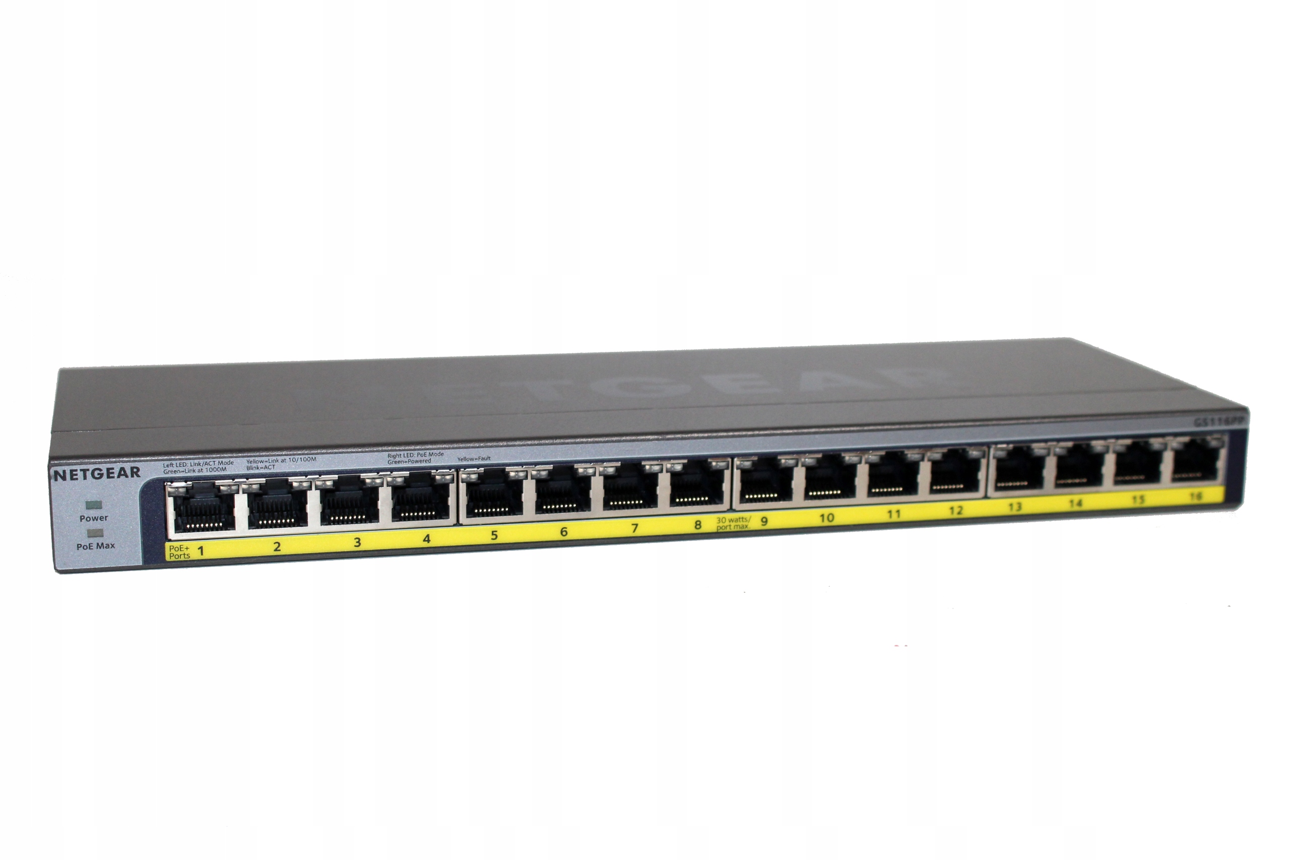 GS116LP, PoE+ Supported Unmanaged Switches