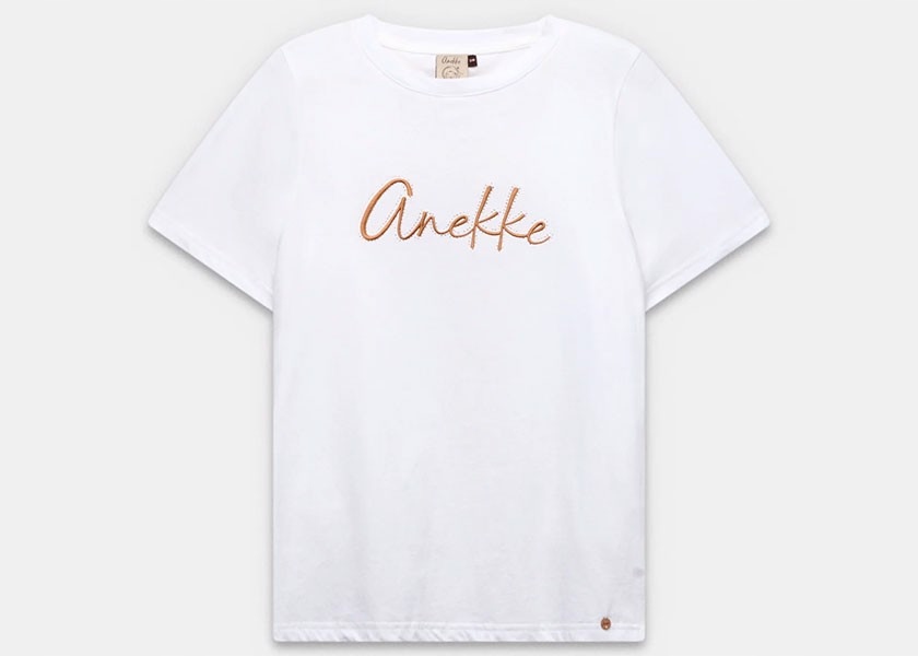 Anekke Tričko 42281-102/202 L/XL Bílé tričko s krátkým rukávem