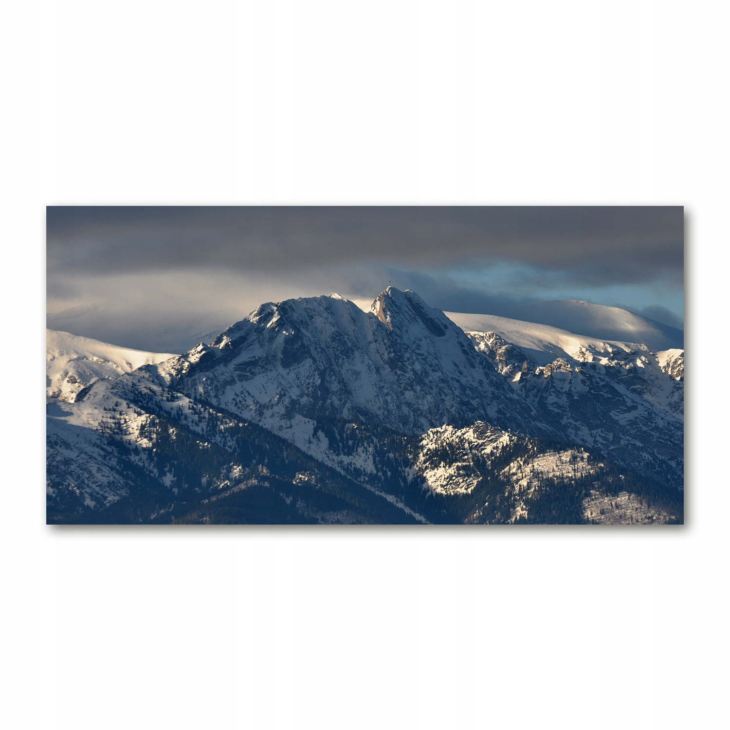 

Foto obraz akryl zdjęcie Giewont zimą 120X60 cm