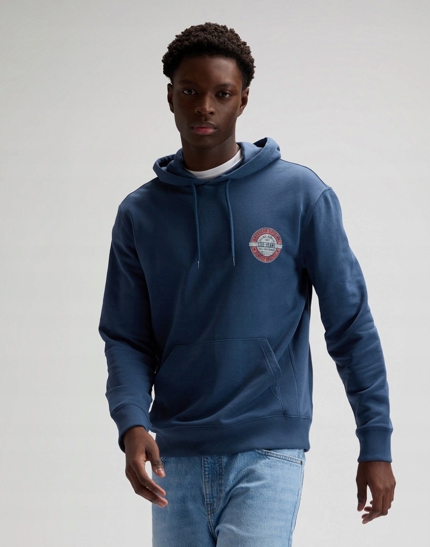 Pánská mikina Lee Circle Lee Hoodie Orion Blue 112378756 M