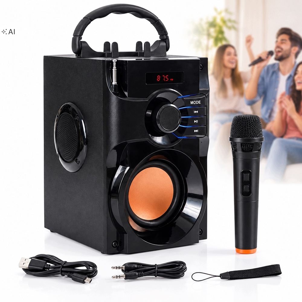 Bt reproduktor kompaktní stereo 600W Fm MP3 s dálkovým ovládáním Boombox