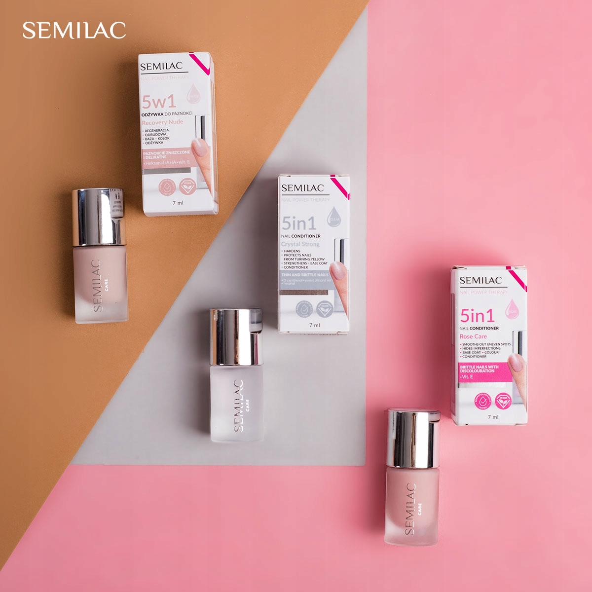 SEMILAC ODŻYWKA DO PAZNOKCI 5w1 RECOVERY NUDE 7ml Kod producenta 5902751448320