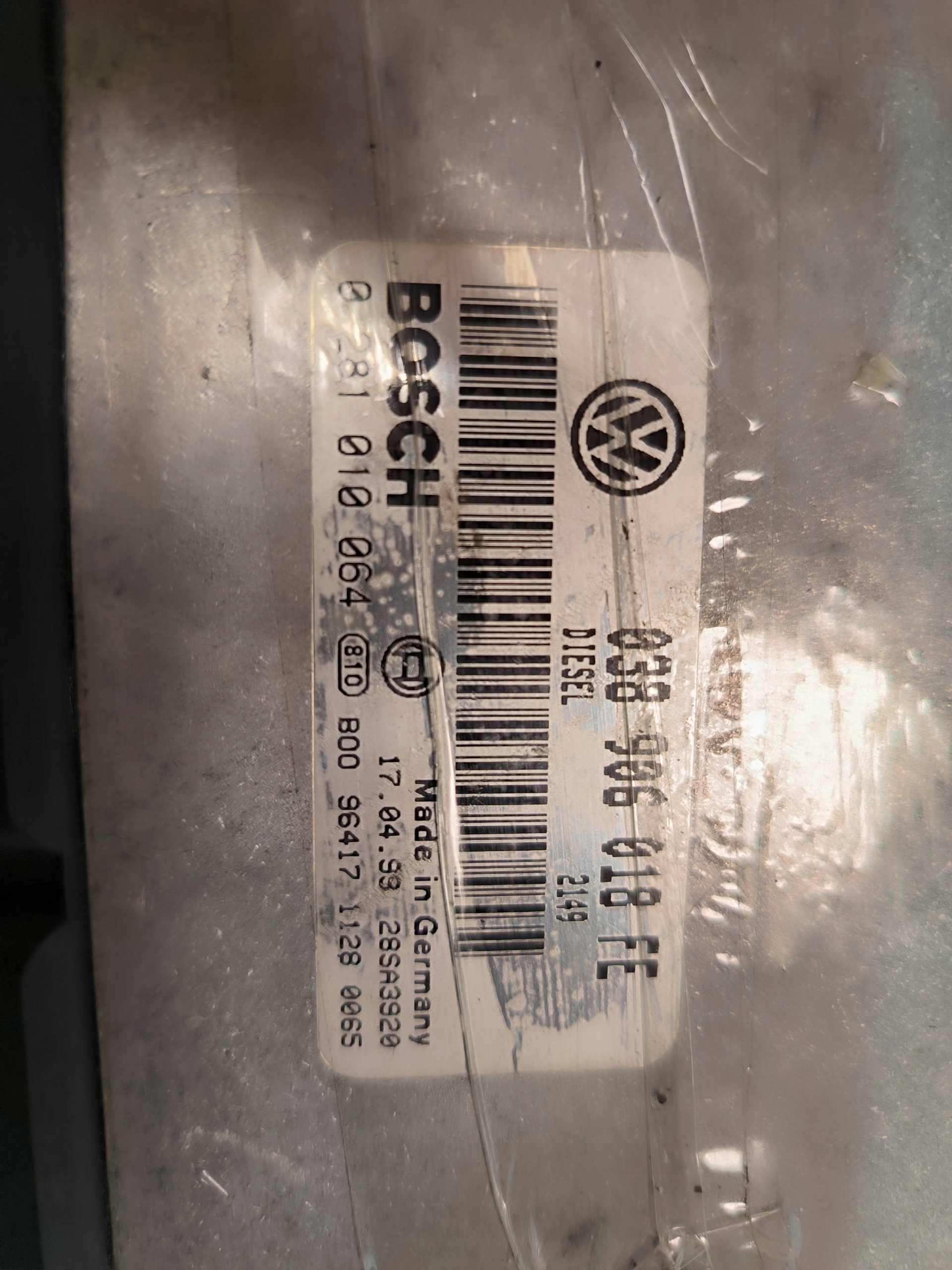 computer 038906618FE VOLKSWAGEN PASSAT B5