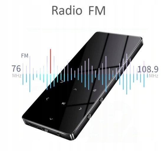 Odtwarzacz MP4 T5 8GB bluetooth głośnik MP3 niebieski Zasilanie akumulatorowe