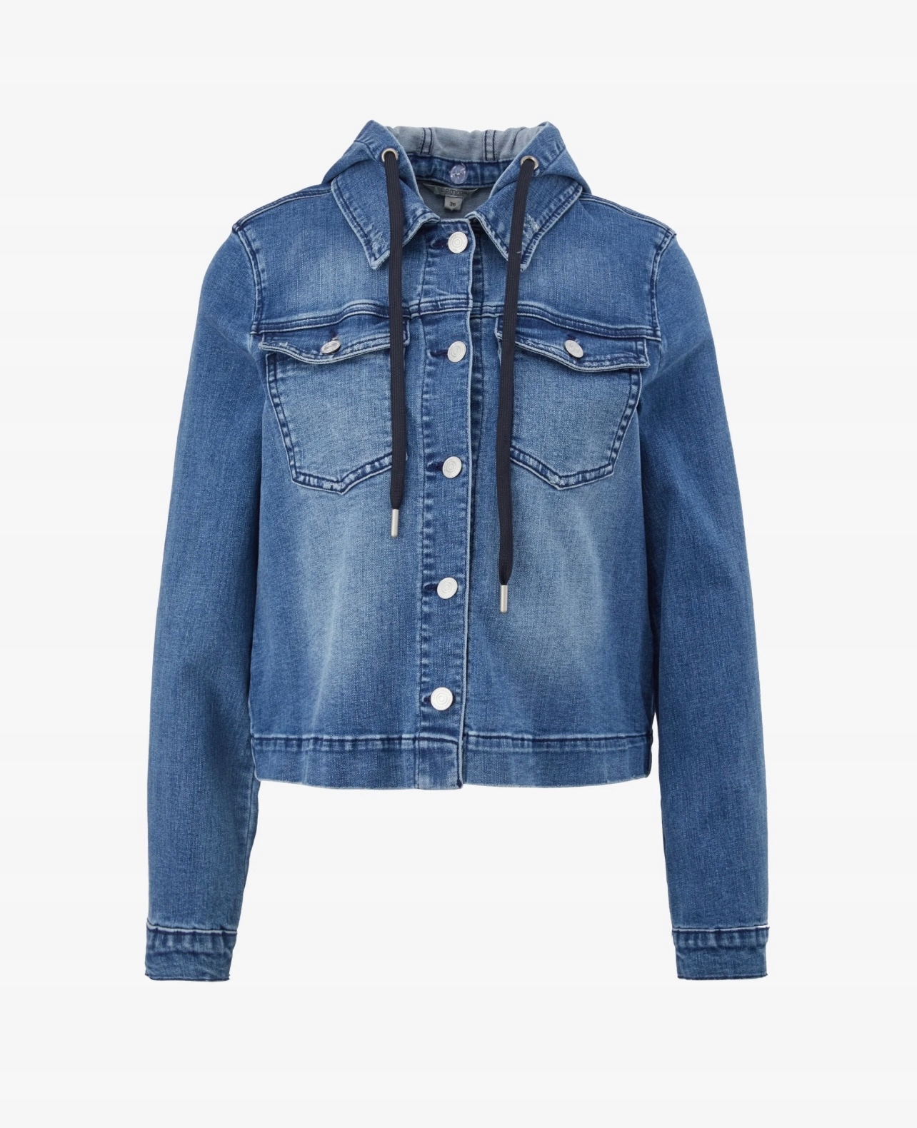 KURTKA JEANSOWA COMMA ROZ.36 S.OLIVER Z KAPTUREM Kolor niebieski