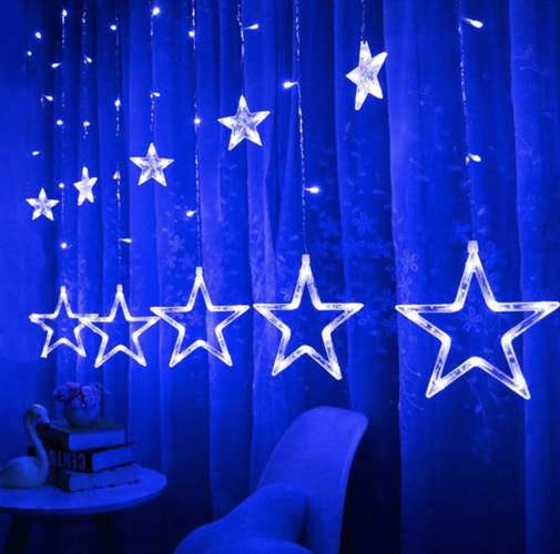 LAMPKI GIRLANDA ŚWIETLNA 138 LED KURTYNA ZIMNY Kolor biały