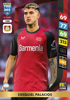 2025 Panini Adrenalyn XL Fifa 365 108 Exequiel Palacios