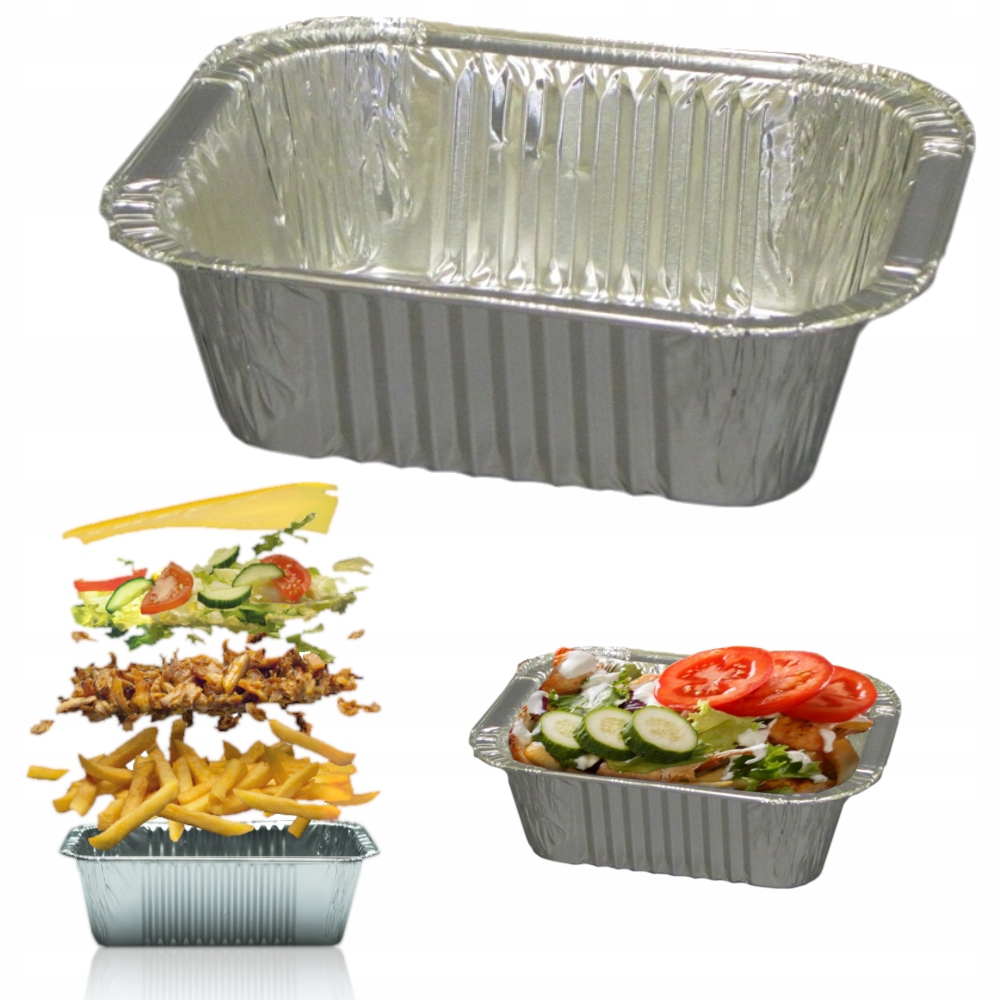 

Foremki aluminiowe do pieczenia 10 sztuk 490 ML
