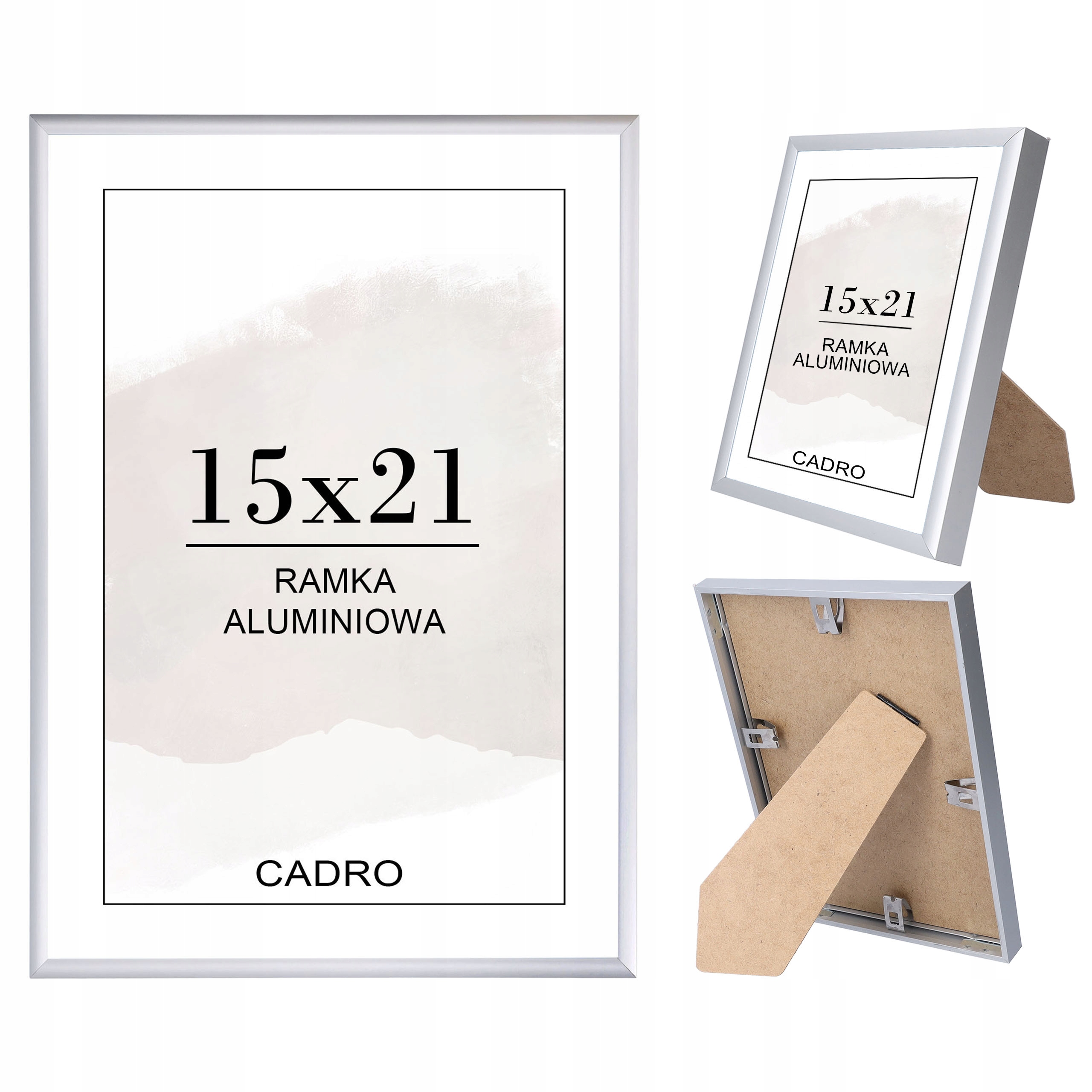 

Ramka na zdjęcia 15x21 ramki A5 aluminiowa srebrna