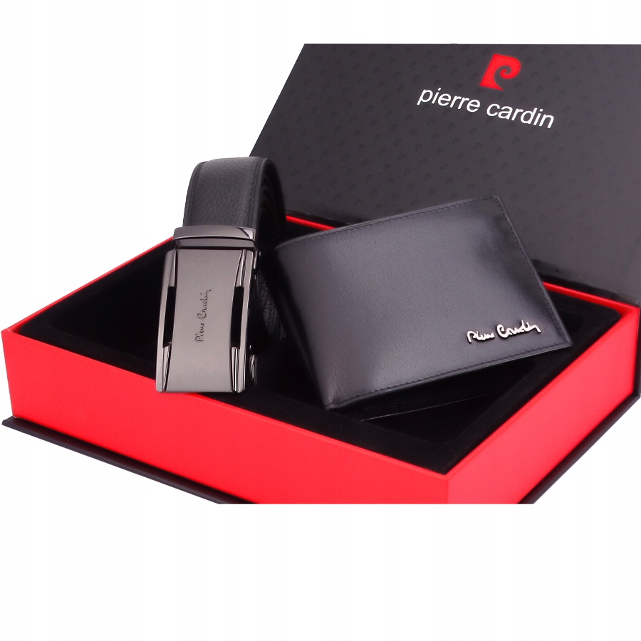 

Zestaw Męski Czarny Pasek + Portfel Pierre Cardin