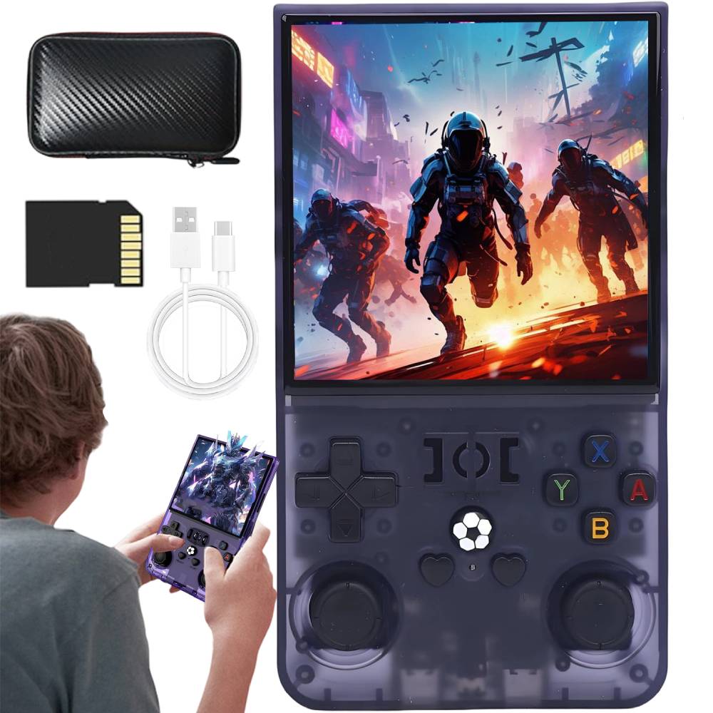 Przenośna Mobilna Konsola Do Gier Retro Ips 3.5" R36MAX 64GB 18000+GIER