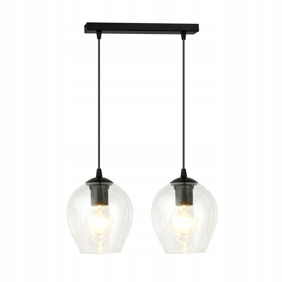 Emibig Istar 2 Bl Transparent Závěsná lampa převis Ocel lakovaná sklo Ča